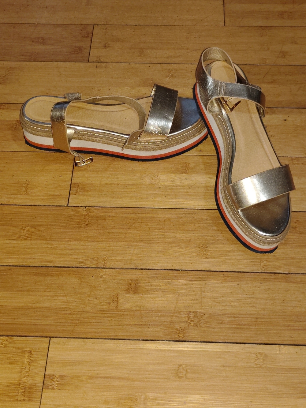 Women's Gold Platform Sandals